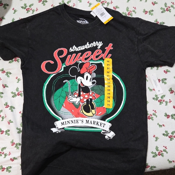 Disney Tops - Disney Minnie Mouse Strawberry Market T-Shirt - Black